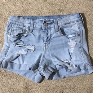 Old navy distressed jean shorts